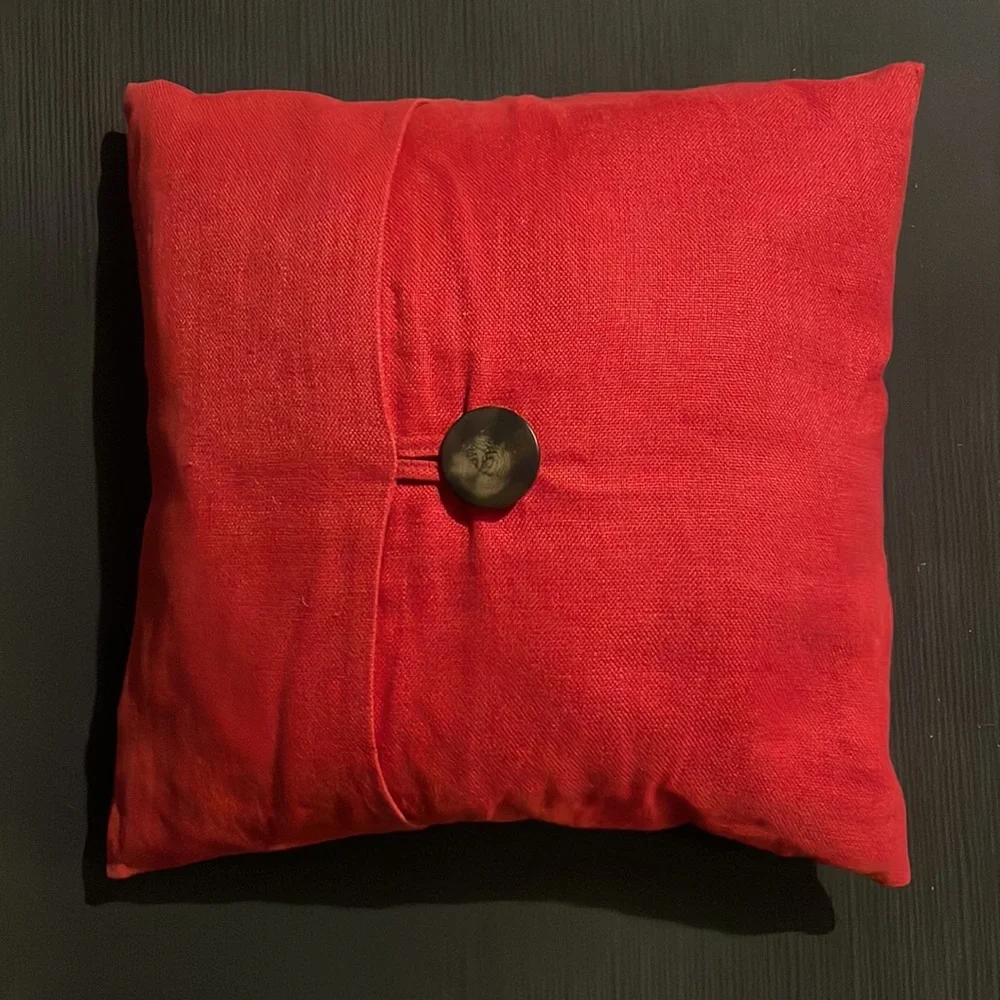 Pottery Barn 18 x 18 Red Pillow Case